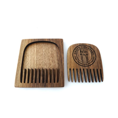 Image of Wooden Comb in a Wooden Case Sweyn Forkbeard