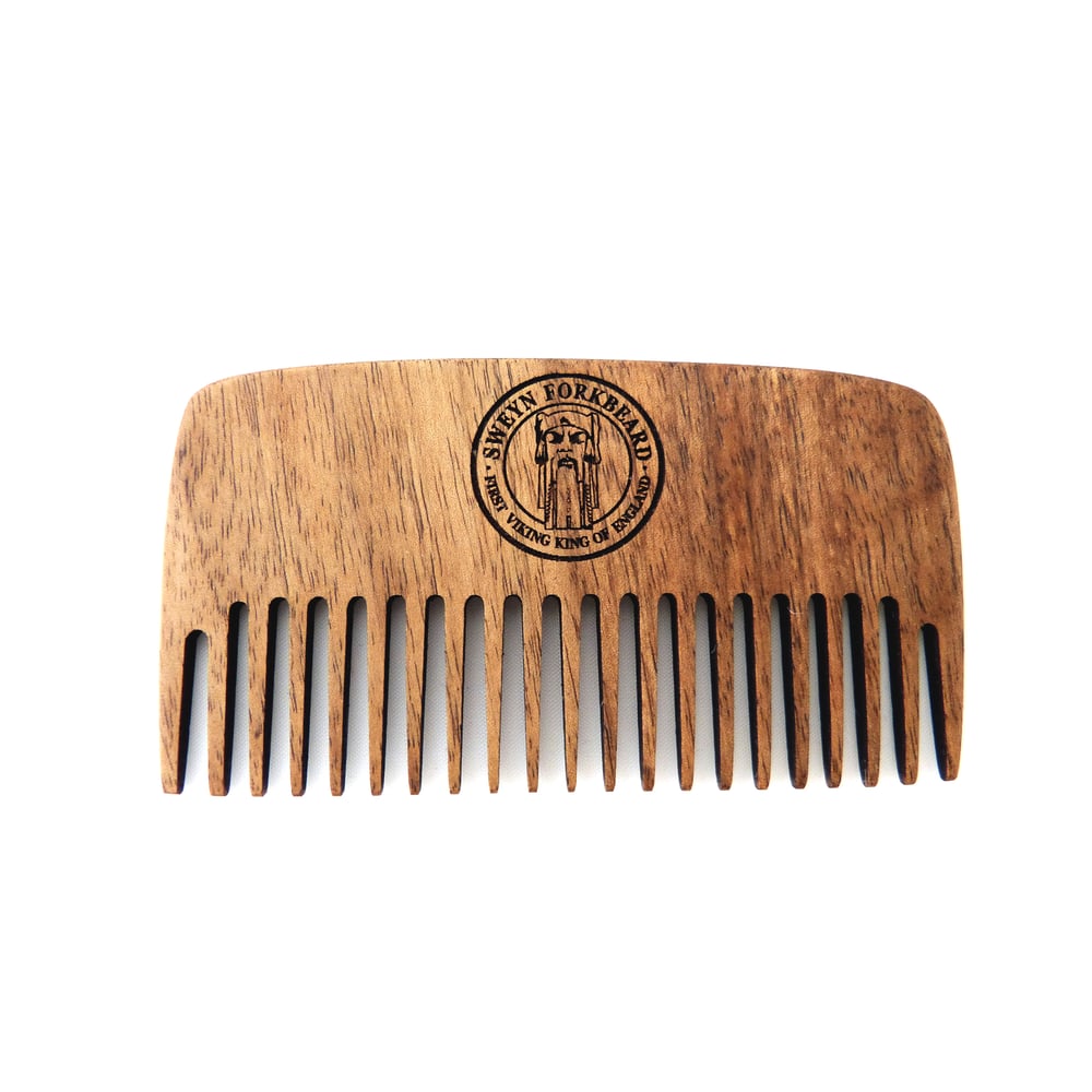 Image of Large Wooden Beard Comb Sweyn Forkbeard