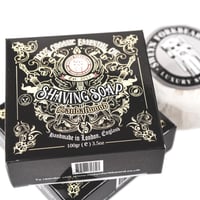 Image 1 of Shaving Soap Sandalwood scented with 100% Organic Essential Oil 100g