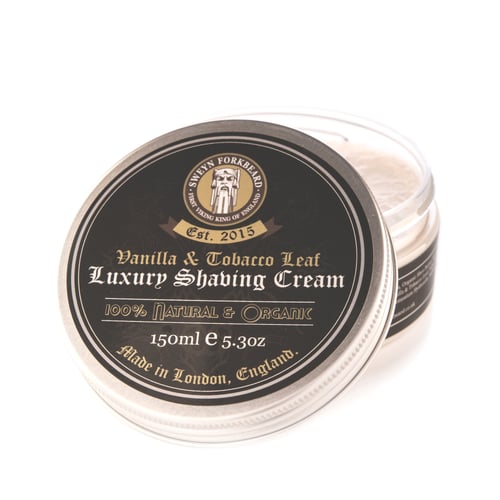 Image of Luxury Shaving Cream Vanilla & Tobacco Leaf 150ml / 5.3oz