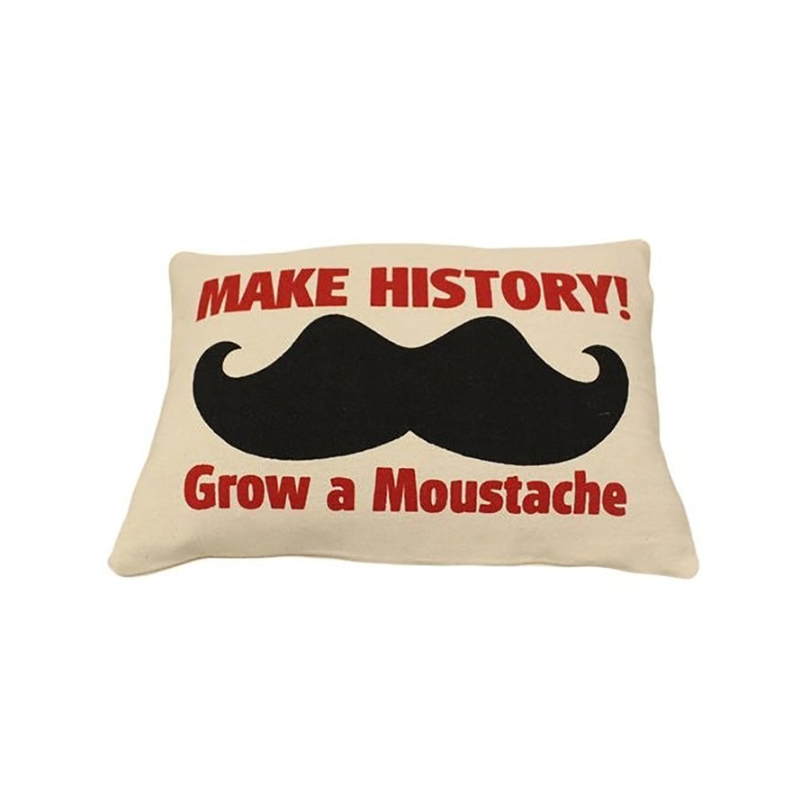 Image of Cushion Cover Make History! Grow a Moustache
