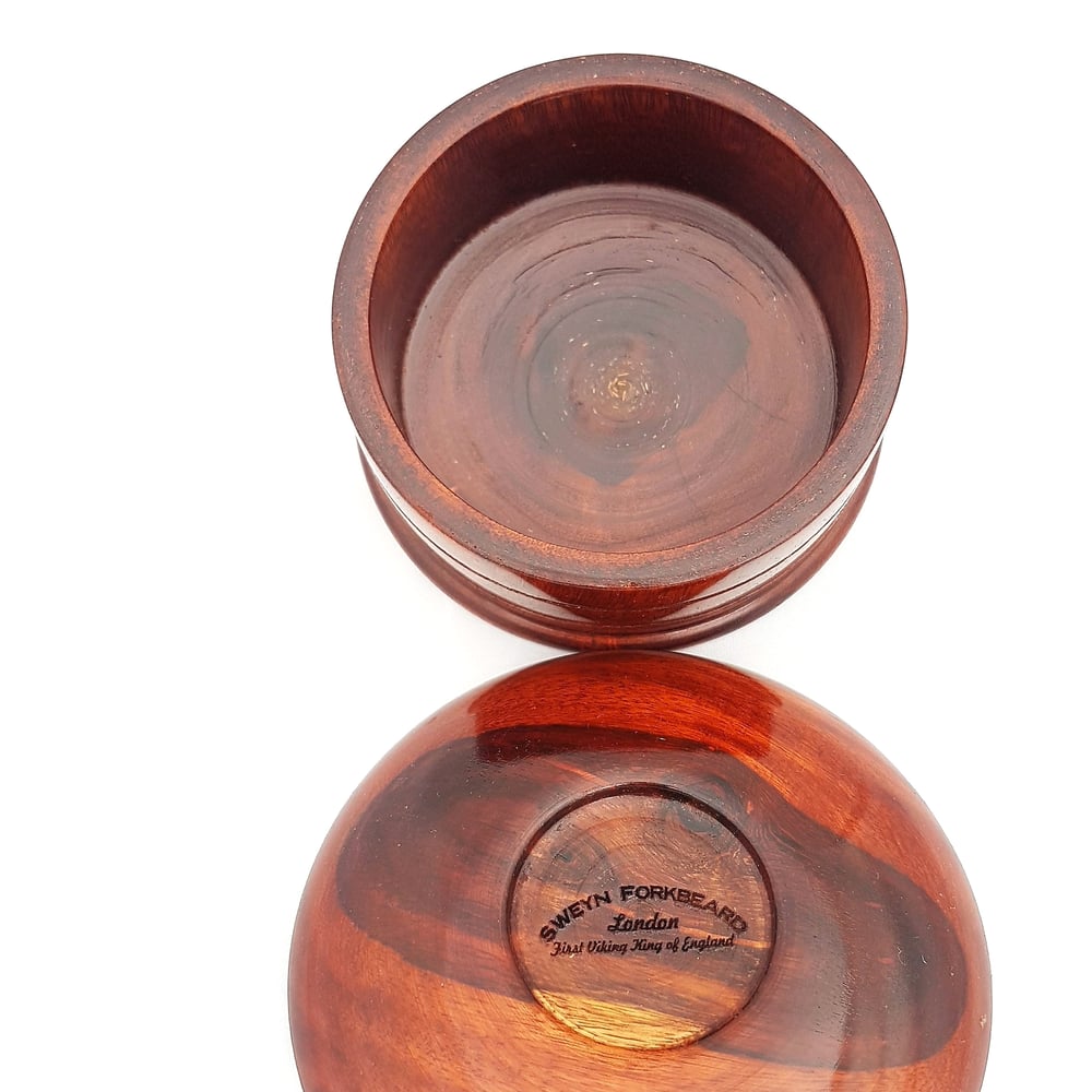 Image of Wooden Shaving Bowl with lid