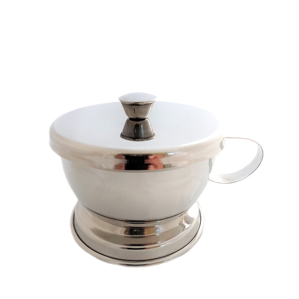 Image of Shaving Bowl with Handle and Lid
