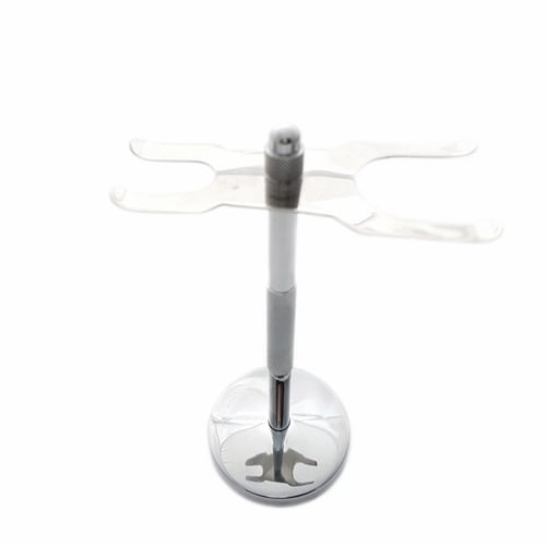 Image of Shaving Stand for Razor and Shaving Brush in Silver Colour
