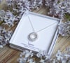 Sterling silver Allium Infinity necklace