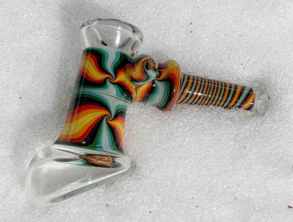 Line Work Pattern Hammer