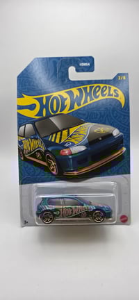 Image 1 of Hot Wheels 2025 58th Anniversry Set '92 Honda Civic EG Blue 2/6
