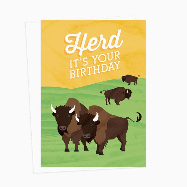 Herd Its Your Birthday Card