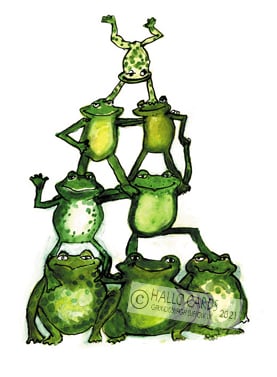 Image of Performing Frogs - HL110