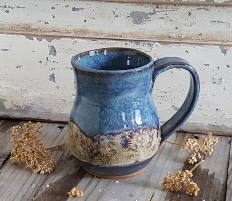 Image of Lupine & Wildflowers - Big Hug Mug: Lupine & Mountain Flower Honey