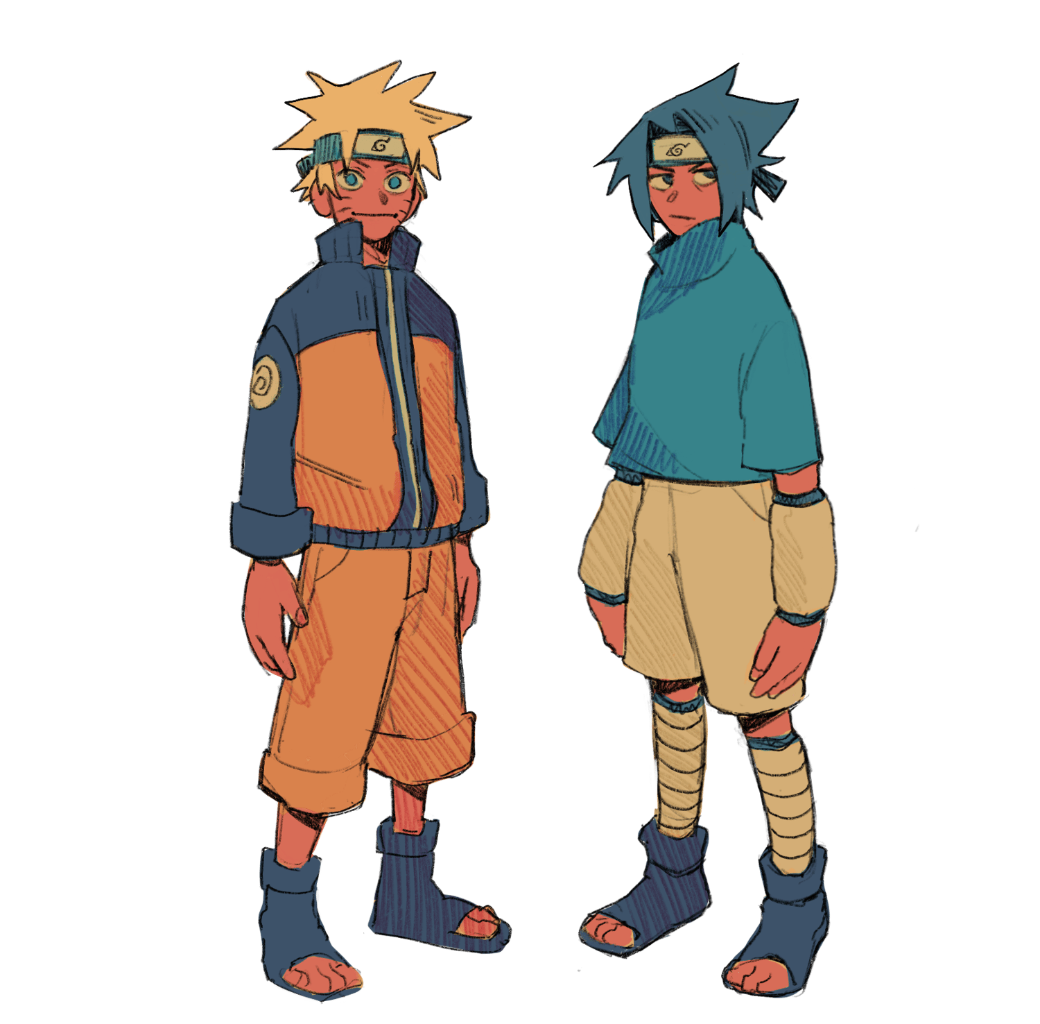 Naruto and Sasuke