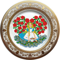 Image 1 of Alice N' Roses - Fine China Plate - #0739