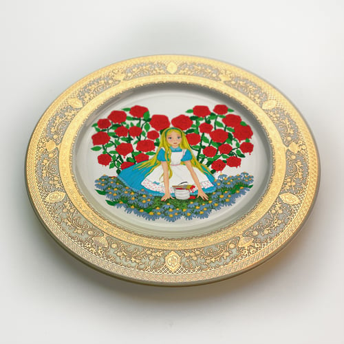 Image of Alice N' Roses - Fine China Plate - #0739