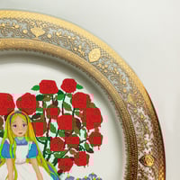 Image 3 of Alice N' Roses - Fine China Plate - #0739
