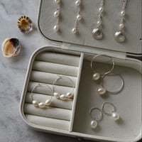Image 5 of Sterling Silver and Freshwater Pearl Shell Studs