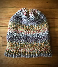 “Kerri Ann” hand-knitted slouchy hat
