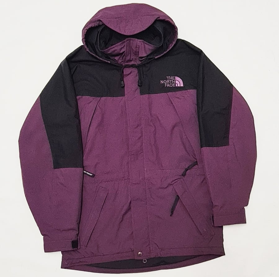 Image of Vintage The North Face "Black / Purple" Stow Jacket / Men's Small 