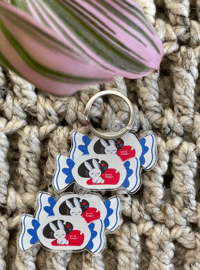 Image 2 of White Rabbit Candy Keychain