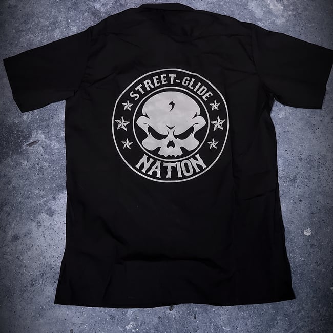 Street Glide Nation Printed Dickies Work Shirt