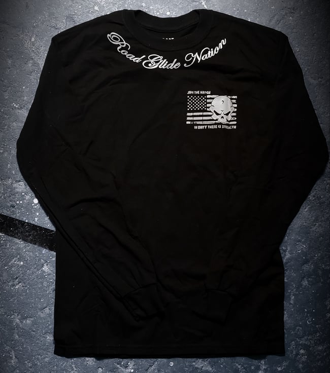 Road Glide Nation OG Long Sleeve Shirt (Grey Ink)