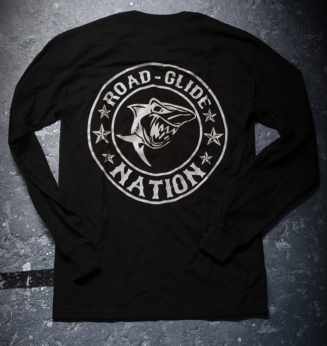 Road Glide Nation OG Long Sleeve Shirt (Grey Ink)