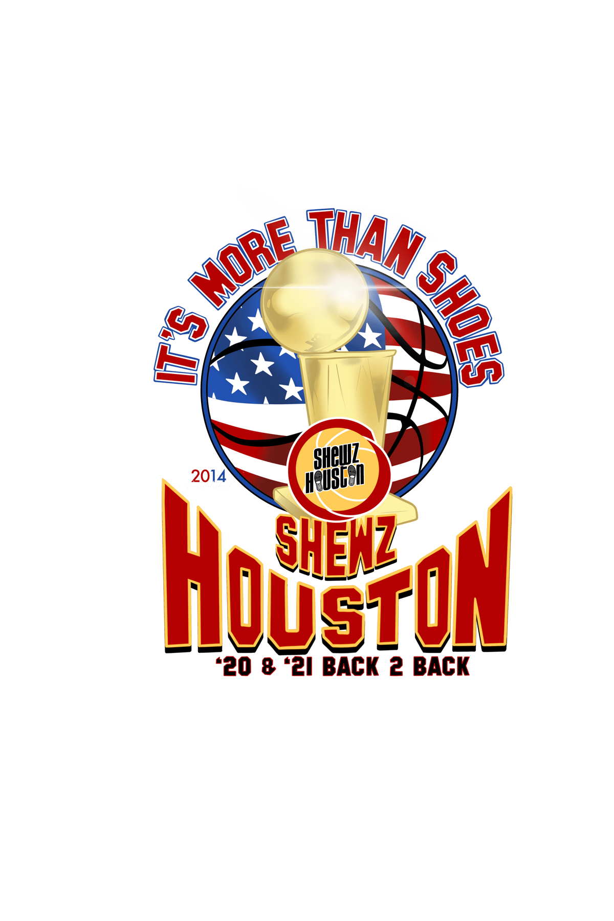 Shewz Houston Back 2 Back Champions T Shirt Shewz Houston