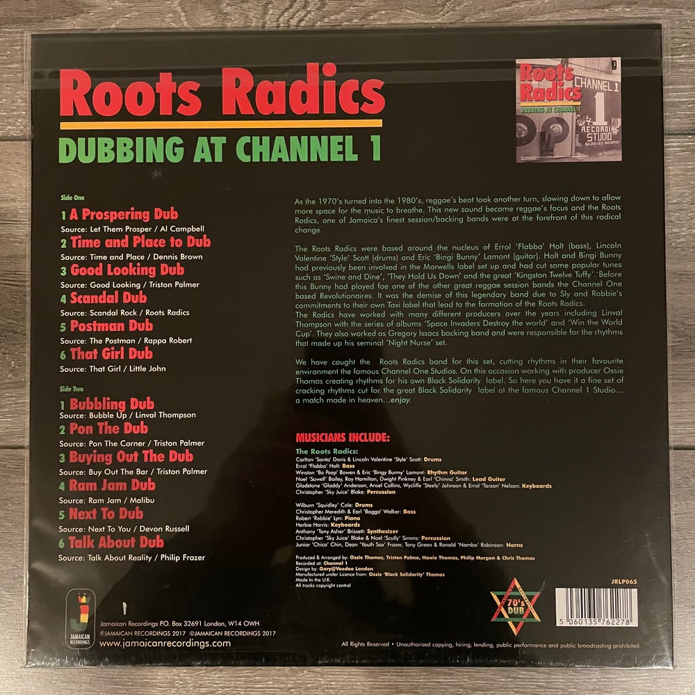 Image of Roots Radics - Dubbing At Channel 1 Vinyl LP