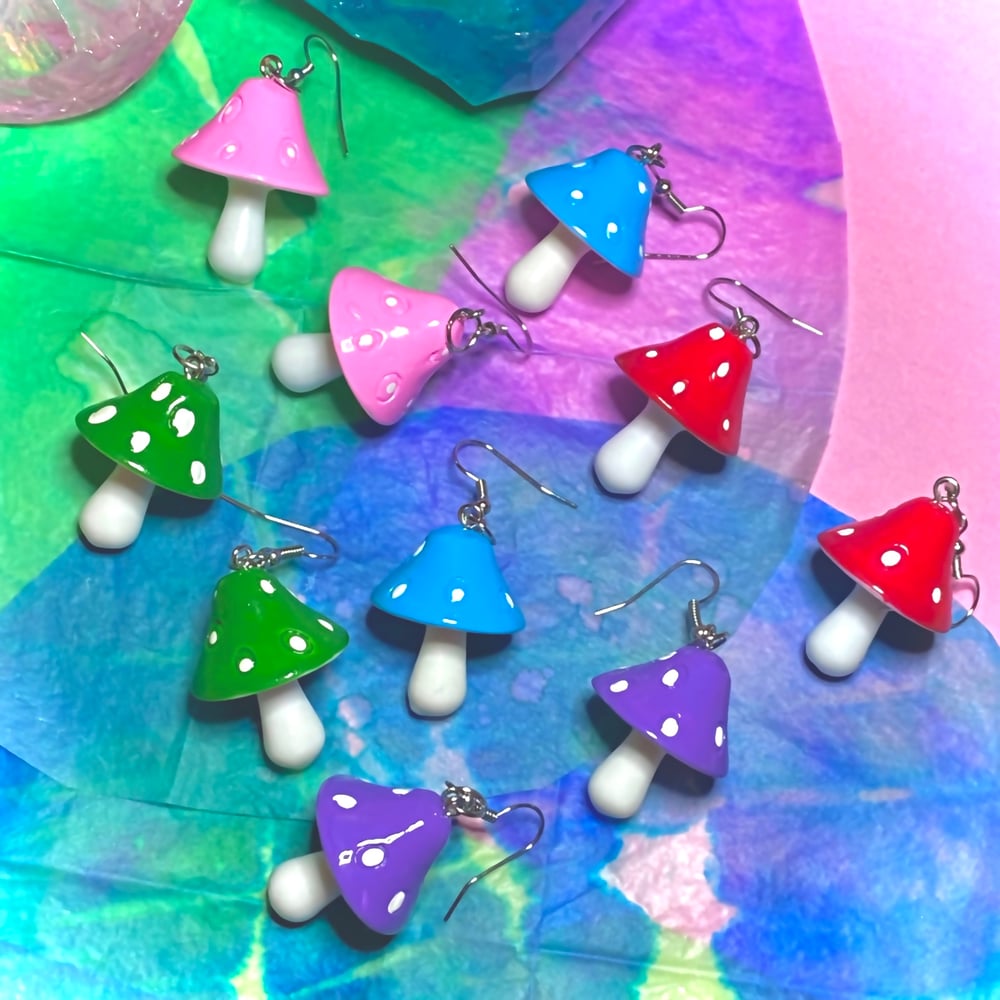 Image of MAGIC MUSHROOM EARRINGS