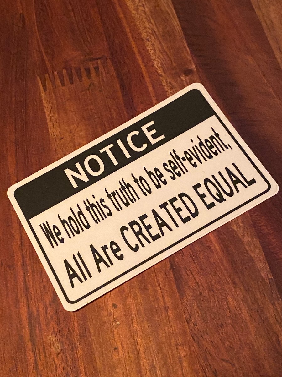 Image of Created Equal Sticker
