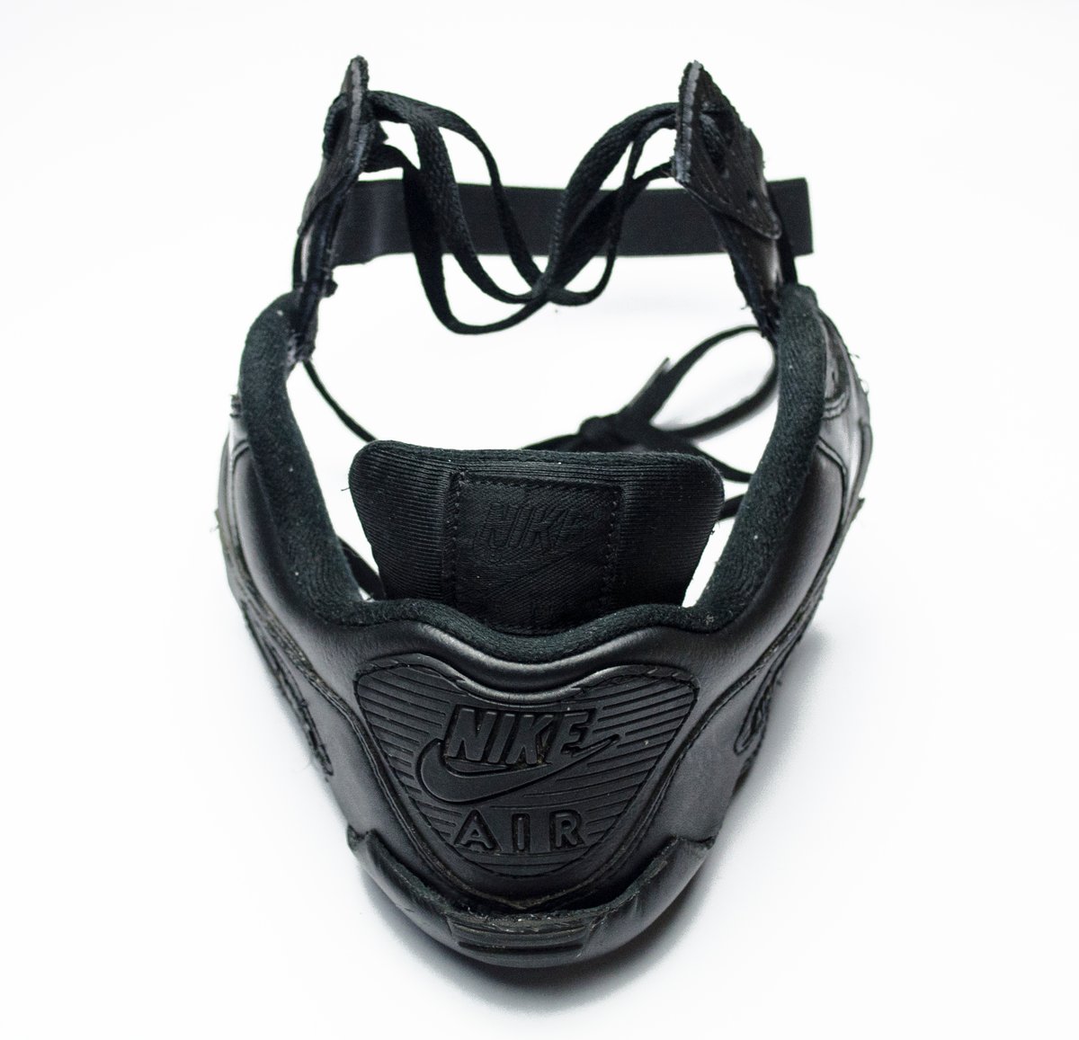 Image of SNEAKER MASK / AIR MASK 90 / BLACK LEATHER