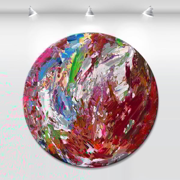 Image of Ignis cor - 76x76cm