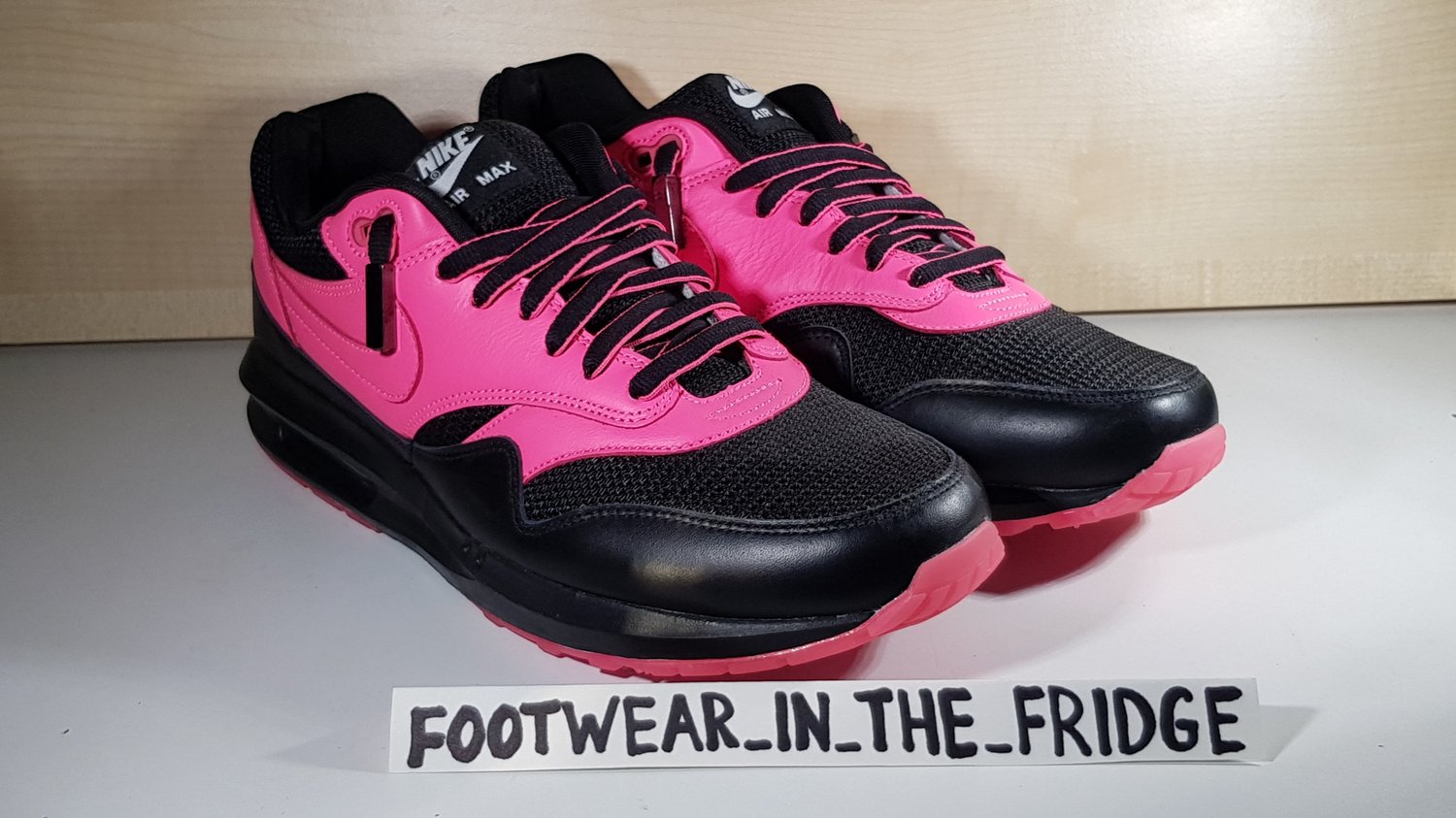 Image of Nike Air Max 1 Essential iD (2016) Black/Pink - UK 10