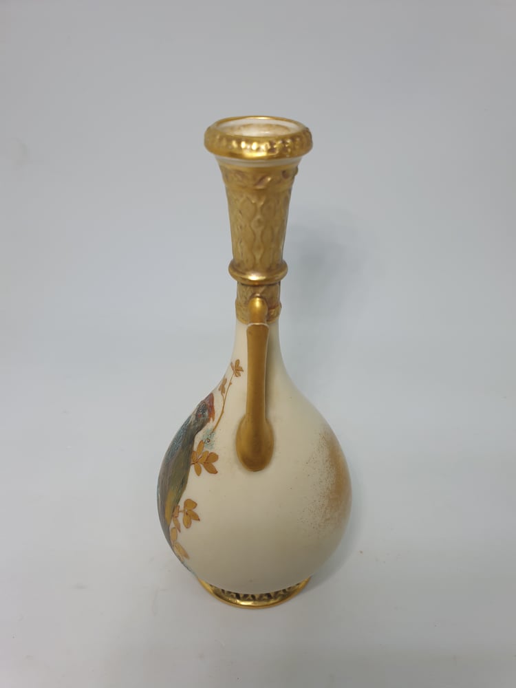 Image of Royal Worcester Twin Handled Vase – Charles H C Baldwyn