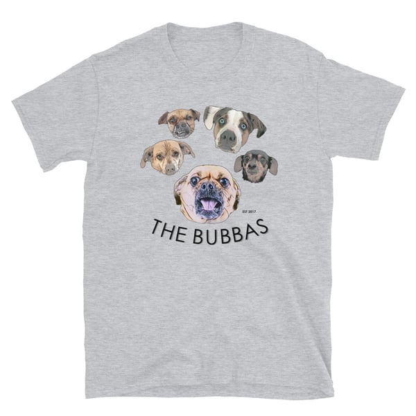 Image of Short-Sleeve Unisex Bubba Paw Formation T-Shirt