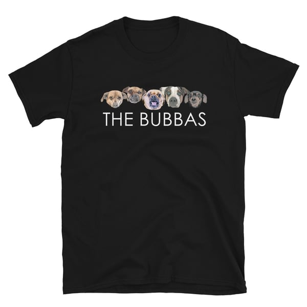 Image of Black Short-Sleeve Unisex Bubba Line Up T-Shirt