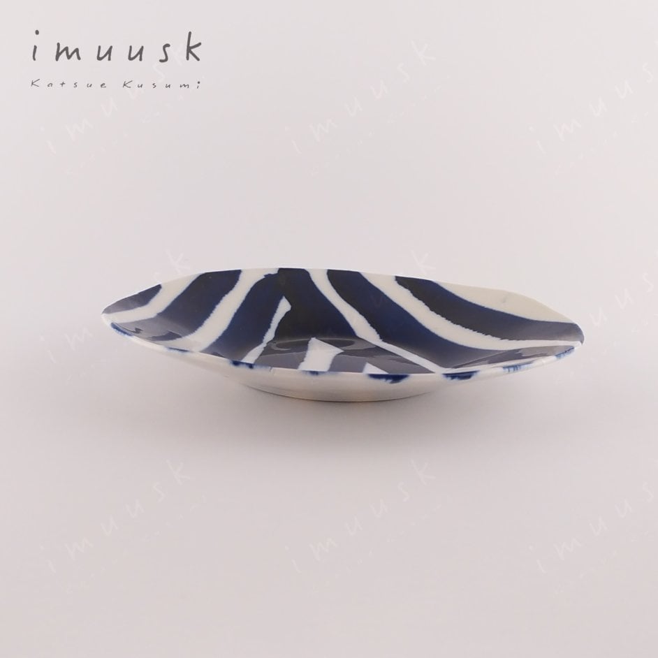 Image of Blue Zebra Plate 18cm