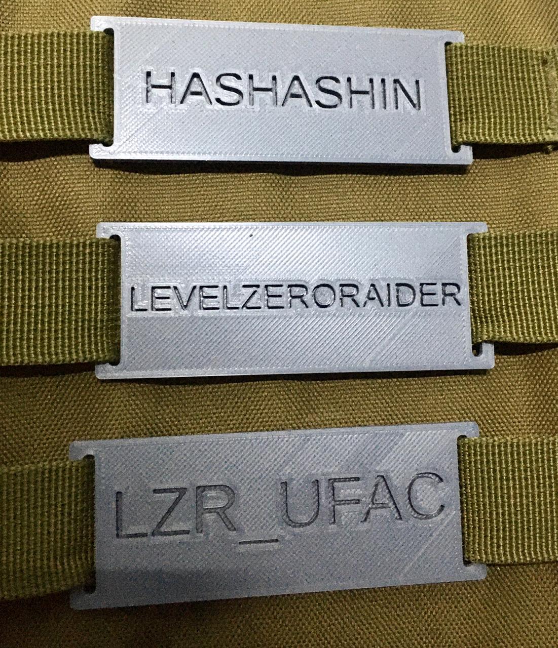 Image of MOLLE NAME TAG (CUSTOMIZABLE)