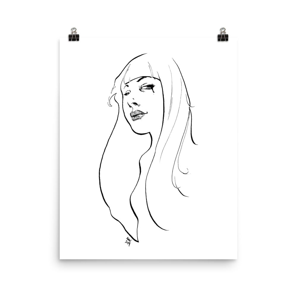 Woman with Long hair