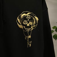 Image 4 of Gold Print Skull Hoodie