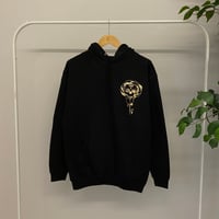 Image 1 of Gold Print Skull Hoodie