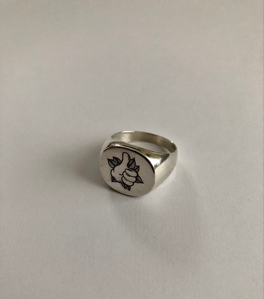 Image of Silver Signet Ring