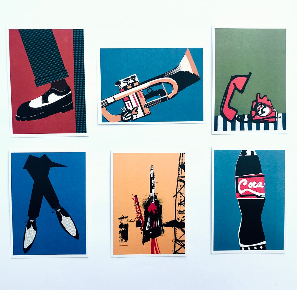 Postcard pack of 6
