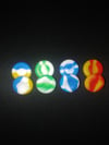 Candy Thumb Grips (2 Sets, 4 Pcs)