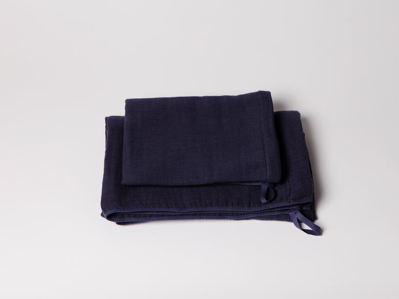 Image of Handtuch Gauze navy