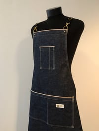 Image 1 of  Handmade Bib Apron | ARTISAN | Indigo Linen/Cotton Apron