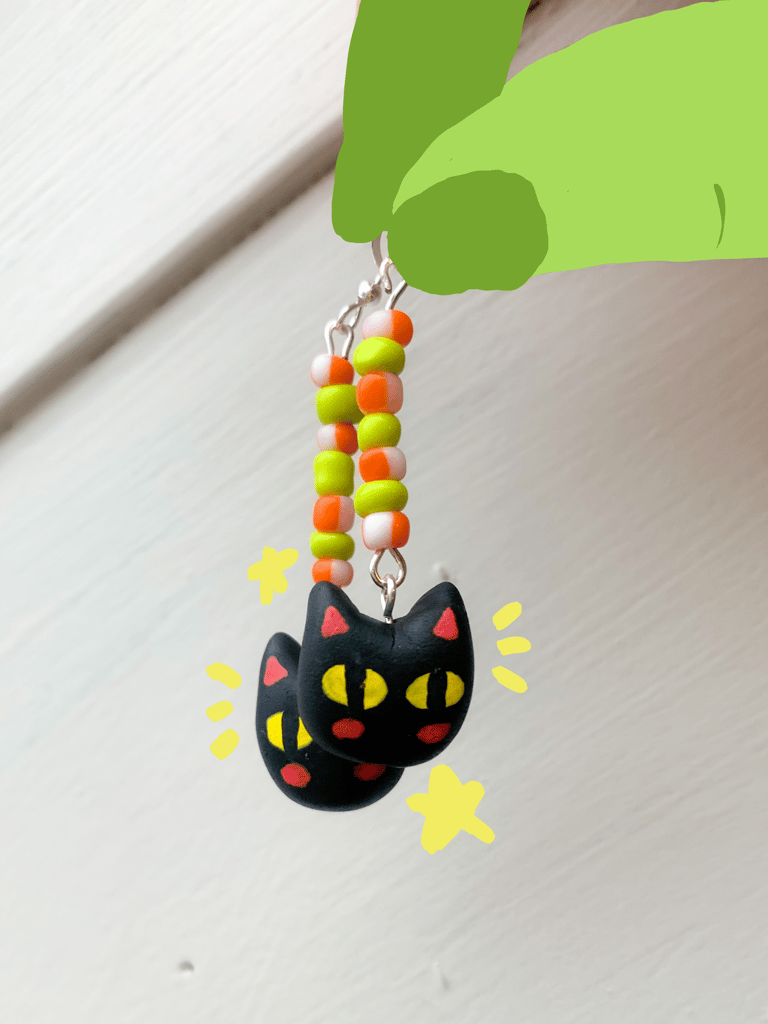 cat earrings