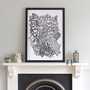 Image of East Dulwich SE22 & Peckham SE15- SE London Type Map