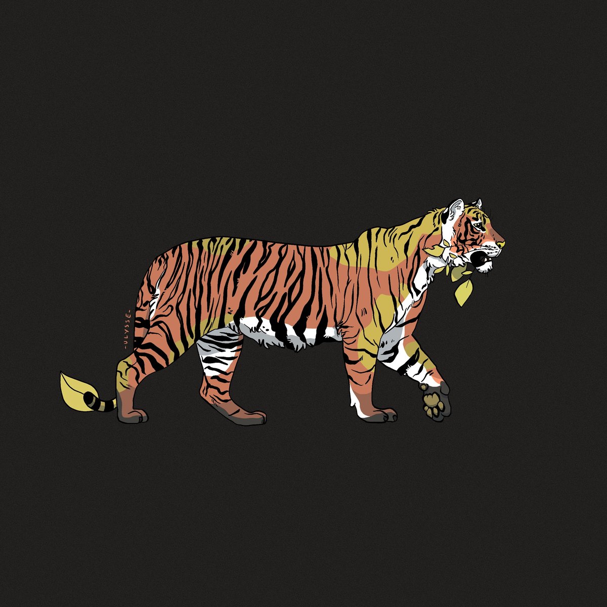 Sticker - Leafy tiger | Ulysse