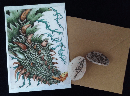 Image of Dragon Butterfly - Greeting Card