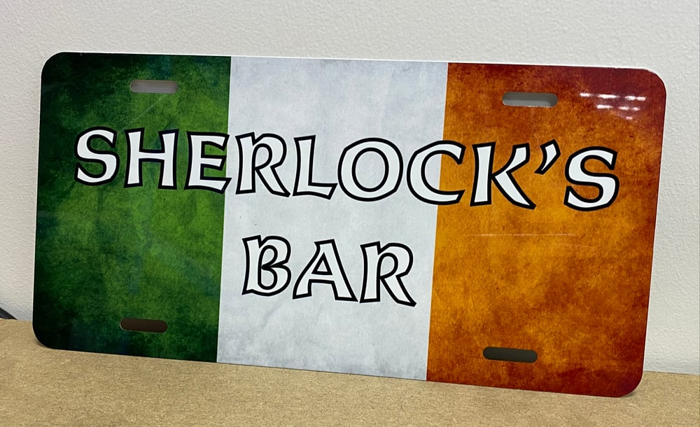 Personalised License plate Metal Sign